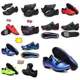 Mtbq Cyqcling Men Sports Dirt Road Bike Flat Speed Cycling Sneakers Flats Mountain Bicycle Footwear Spzd Cleats Shoes GAI