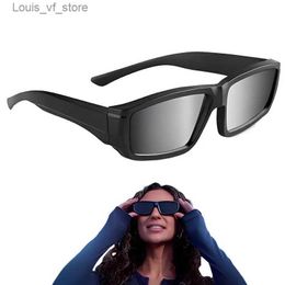 Sunglasses Party Masks Portable sunglasses with UV blocking effect suitable for adults children black eclipses outdoor sunglasses H240316