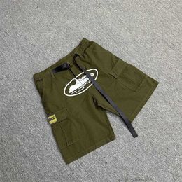 Designer Short Fashion Casual Clothing Beach shorts Corteizs Alcatraz Army Green Cargo Pants American High Street Multi Pocket Shorts Mens Summer 2024