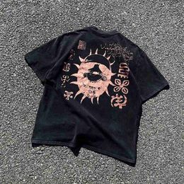 Men's T-Shirts Frog Drift Fashion Brand Perform Exclusive Edition Streetwear Hip Hop Vintage Clothing Loose Oversized Tees Tops T Shirt For Men Q240316