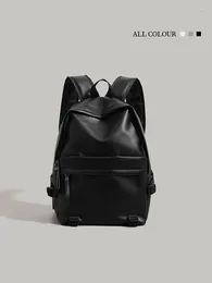 School Bags Women's Backpack Korean Style Simple Leather Student's Shoulder Packbag Girls Large Capacity