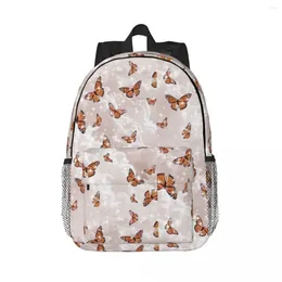 Backpack Aesthetic Butterflies Backpacks Boys Girls Bookbag Cartoon Students School Bags Laptop Rucksack Shoulder Bag Large Capacity