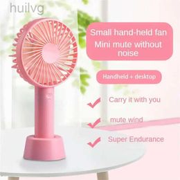 Electric Fans Portable Handheld Fan Rechargeable Cooling Mini USB With Phone Holder For Summer Office Home Outdoor Cooler Desk 240316