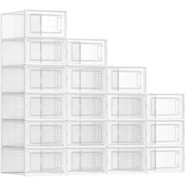 18Pair Shoe Storage Organizers Stackable Foldable Size 11 240306