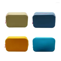 Cosmetic Bags Fashionable Silicone Makeup Bag Spacious Storage Toiletries Pouches For Beauty Lover