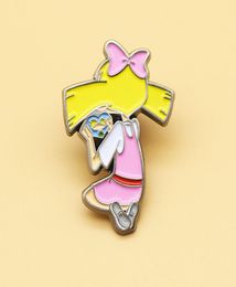 Hey Arnold Enamel Pins Cute Metal Cartoon Brooch Men Women Fashion Jewellery Gifts Anime Movie Bag Hat Clothing Lapel Badges1428505