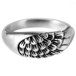 Cluster Rings Top Quality Silver 925 Ring For Lady Index Finger Accessories Retro Carving Peacock Tail Pattern Women Jewellery Adjustable