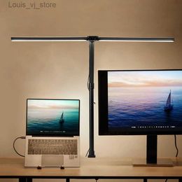 Table Lamps Double Head LED Clip Remote Control Desk Lamp Architect Table Lamp for Home Office Lighting 5 Colour Modes and 5 Dimmable YQ240316