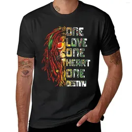 Men's Tank Tops Retro Bob Marley Shirts One Love Heart T-Shirt Anime Sublime Vintage Clothes T Shirt Men