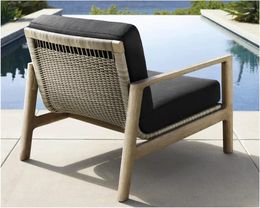 Camp Furniture Outdoor Dinning Chair Set Customised Chairs With Cushion Fabric Rope Woven Garden Sets Sofas