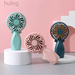 Electric Fans Mini Portable Fan Handheld USB Charging Cooling 3 Speed Adjustment Powerful Dual Motor Outdoor Travel 240316