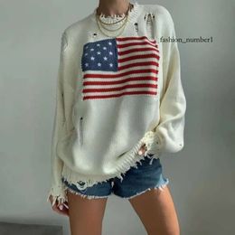 Polos Knitted Sweaters Men's Ladies Sweaters 2023 Us American Knitted - Flag High-end Luxury Comfortable Cotton Pullover 100% Yarn Rl Bear Women 3ga8 567