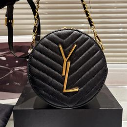 Fashion yslbags woc circular Designer Shoulder Bags Luxury camera bag High quality Envelope Chain Purse handbag Women's Genuine Leather Crossbody wallet o8129g