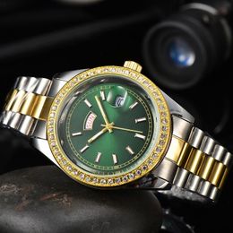 Mens Automatic Ceramics Watches 40mm Full Stainless Steel Cola Wristwatches Luminous Watch Business Brand Ro-Le Casual Montre