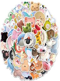 50 PCS poster skateboard Stickers 3D cute animals For Car Baby Scrapbooking Pencil Case Diary Phone Laptop Planner Decoration Book8308560