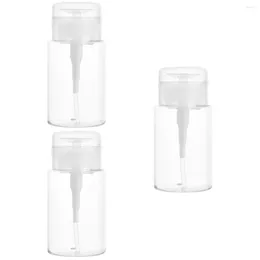 Nail Gel 3 PCS Makeup Remover Water Bottle Travel Bottles Lotion Pump Container Size Containers Acrylic Sub Airless Jars For Creams