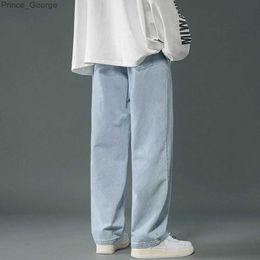 Jeans maschile comodi maschere jeans maschile gamba pantaloni in denim in stile hip hop jeans con tasche classiche classiche casual dritta per Springl2403