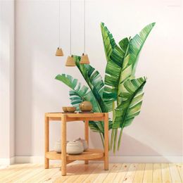 Wall Stickers Tropical Plants Leaves Home Children's Room Green