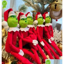 Christmas Decorations 2022 Green Monster Elf Ornament Pendant Doll Party Supply Decoration Year Drop Delivery Home Garden Festive Sup Dh3Bz