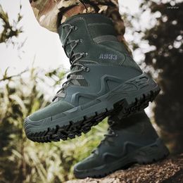 Fitness Shoes Men Hiking High Quality Fishing Athletic Climbing Trekking Boots Lace Up Army Hunting Sneakers Camping Jogging Outdoor