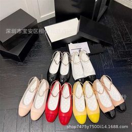 27% OFF Sports shoes 2024 Summer New Little Fragrant Chain Feet Ring Mary Jane Ballet Princess Single Fairy Style Small Leather Shoes