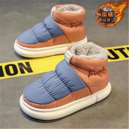 Slippers Snow Boots Men Women Winter 2024 Lovers Plush Thick Comfortable Cotton Shoes Waterproof Anti Slip Outdoor Casual Flats