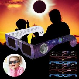 Sunglasses Safe sun eclipse viewfinder glasses for direct sun viewing full frame eclipse sunglasses for damaging light H240316