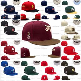 2024 Men's Baseball Full Closed Caps Patched embroidery Letter Bone Men New York burgundy Color All 32 Teams Casual Sport Flat Fitted hats Love Hustle SD hat FF1-04