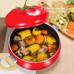 Creative Fruit Shape Cooking Pot Aluminum NonStick Soup Frying Pan Kitchen Cookware Set Kitchenware Saucepan 240308