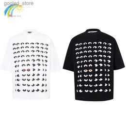 Men's T-Shirts 2024 Summer Casual Fashion Tee Top T Shirt Men Women 1 1 Tags High Street Full Eyes Printing House Of Errors T-Shirt 100% Cotton Q240316