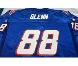 custom RARE men 88 TERRY GLENN Game Worn RETRO Jersey 1999 With Team 009 College Jersey Size S5XL or custom any name or number j9621749