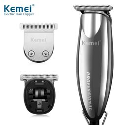 New oil head carved salon professional hair clippers barber shop 10W rechargable shaver electric silver KM-7012537268
