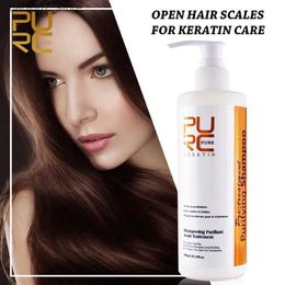 Shampoo Conditioner PURC 300ml professional keratin straight hair smoothing treatment curly Brazilian keratin hair care product Q240316