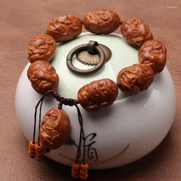 Strand Olive Nut Hand Carved Sun Xiaosheng Bracelet Stone Carving Monkey Qi Tian Da Sheng Handheld