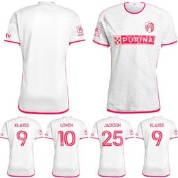 FC St. L ouis Soccer Jersey 24-25 Men 16 ADENIRAN 10 LOWEN 14 TOTLAND 4 NILSSON 9 KLAUSS 19 VASSILEV 25 JACKSON 21 ALM 22 HIEBERT 7 OSTRAK Football Shirt Kits ShengLuYiSi