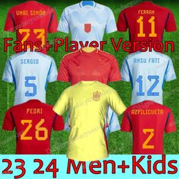 24 25 Spain Espana Soccer Jersey PEDRI LAMINE YAMAL RODRIGO PINO MERINO SERGIO M.ASENSIO FERRAN HERMOSO REDONDO CALDENTEY 24 Euro Football Shirts Camiseta Futbol