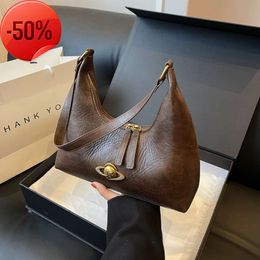 Factory Stores 2024 Autumn/winter New Underarm Bag Single Shoulder Versatile Handbag Small Soft Leather