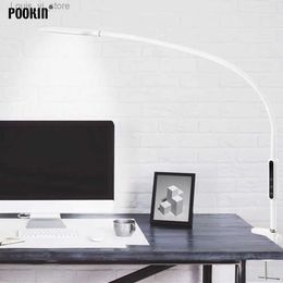 Table Lamps Long Arm Table Lamp Clip Office Led Desk Lamp Remote Control Eye-protected Lamp For Bedroom Led Light 5-Level Brightness Colour YQ240316