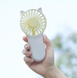 Mini Portable Fan USB Rechargeable Hand Folding Fans Summer Gift For Family Mini Handheld Fan with Phone Holder