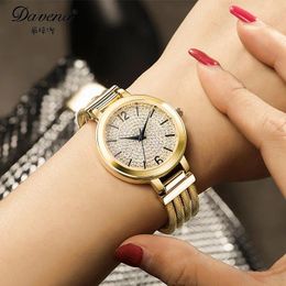 Wristwatches Luxury Melissa Lady Women's Watch Elegant Full Rhinestone Cute Fashion Hours Bracelet Crystal Clock Girl Birthday Gift Box