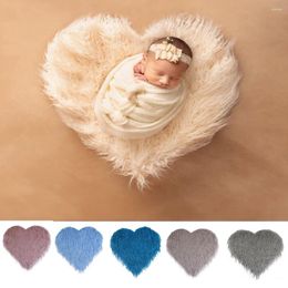 Blankets Baby Mongolia Long Pile Faux Fur Blanket Pography Prop Born Po Shoot Background Basket Filler Fotografia Accessories