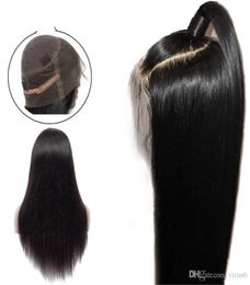 Full Lace Wigs Brazilian Straight Human Hair Lace Wigs 360 Lace Frontal Wigs Pre Plucked With Baby Hair Full End 1265242