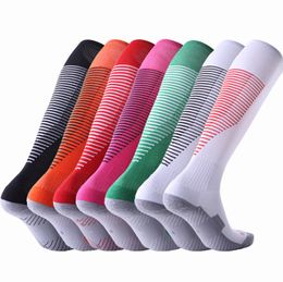 New 24 Anti-slip Soccer Socks Men Women Outdoor Sport Grip Football Socks Thick towel-soled football socks for men+kids