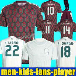 2024 2025 Copa America Messico Maglie da calcio 24 25 RAUL CHICHARITO LOZANO DOS SANTOS Maglia da calcio Uomo Bambini Kit H.LOZANO Camicie Uniformi Tifosi Versione giocatore