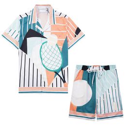 01Mens Tracksuit Men's Designer shirt Short Sleeve Shirts Men Sports Pants Beach Shorts#03