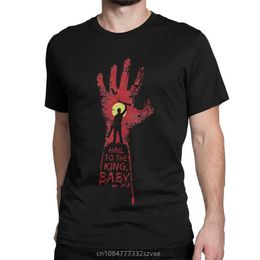 Men's Casual Shirts Hail To Baby Evil Dead T Shirt Men Cotton T-Shirt Movie Bruce Necronom Zombie Terror Groovy Tshirt Tees StreetwearC24315