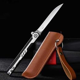 Tactical Knives Outdoor Hunting Tactical Knife With Holster And Clip Cool Folding Pocket Knife M390 Sharp Foldable Self Defence Knives For MenL2403