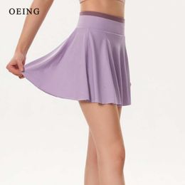 Sports Skirts High Waist Golf Tennis Skirt Fiess Women Athletic Quick Dry Running Pocket Sport Skort with Shorts