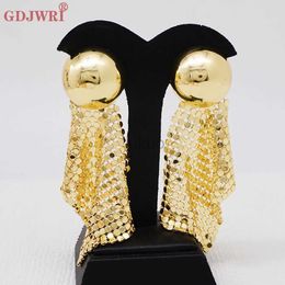 Dangle Chandelier Nigerian Big Irregular Earrings Tassels African Dubai Gold Colour Long Drop Earrings Bohemian Pendant Fashion Jewellery Gift 24316