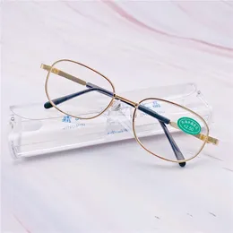 Sunglasses Simplicity Fashion HD Presbyopic Glasses For Men Women Metal Anti Blue Light Clear Reading Eyewear Crystal Glass